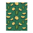 thumbnail image 1 of Throw Blanket for Couch Sofa and Bed, Cute Durian Forest Green Super Soft Plush Throw Blanket, Fuzzy Cuteness Comfy Warm Washable Flannel Blanket & Throws for All Season, 1 of 5