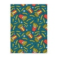 thumbnail image 1 of Throw Blanket for Couch Sofa and Bed, Cute Fries Blue Super Soft Plush Throw Blanket, Fuzzy Cuteness Comfy Warm Washable Flannel Blanket & Throws for All Season 50"x40", 1 of 5