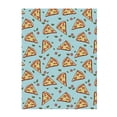 thumbnail image 1 of Throw Blanket for Couch Sofa and Bed, Cute Pizza Green Leaves Super Soft Plush Throw Blanket, Fuzzy Cuteness Comfy Warm Washable Flannel Blanket & Throws for All Season, 1 of 5