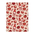 thumbnail image 1 of Throw Blanket for Couch Sofa and Bed - Cute Tomato Ketchup Super Soft Cozy Funny Plush Throw Blanket, Lightweight Fuzzy Comfy Warm Flannel Blanket & Throws for All Season 80"x60", 1 of 5