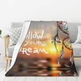 thumbnail image 1 of Throw Blanket for Couch Sofa and Bed, Follow Your Dream Dreamcatcher Super Soft Cozy Plush Throw Blanket, Fuzzy Lightweight Warm Comfy Cute Flannel Blanket & Throws for All Season 50"x40", 1 of 7