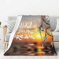 thumbnail image 1 of Throw Blanket for Couch Sofa and Bed - Follow Your Dream Dreamcatcher Super Soft Cozy Funny Plush Throw Blanket, Lightweight Fuzzy Comfy Warm Flannel Blanket & Throws for All Season 40"x30", 1 of 7