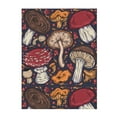 thumbnail image 1 of Throw Blanket for Couch Sofa and Bed, Forest Wild Mushroom Super Soft Plush Throw Blanket, Fuzzy Cuteness Comfy Warm Washable Flannel Blanket & Throws for All Season 80"x60", 1 of 5