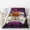 thumbnail image 1 of Throw Blanket for Couch Sofa and Bed, Halloween Happy and Fun Super Soft Plush Throw Blanket, Fuzzy Cuteness Comfy Warm Washable Flannel Blanket & Throws for All Season 40"x30", 1 of 7