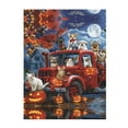 thumbnail image 1 of Throw Blanket for Couch Sofa and Bed, Halloween Pets Pumpkins Super Soft Plush Throw Blanket, Fuzzy Cuteness Comfy Warm Washable Flannel Blanket & Throws for All Season, 1 of 5