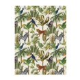 thumbnail image 1 of Throw Blanket for Couch Sofa and Bed, Jungle animals Super Soft Plush Throw Blanket, Fuzzy Cuteness Comfy Warm Washable Flannel Blanket & Throws for All Season 50"x40", 1 of 5