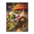 thumbnail image 1 of Throw Blanket for Couch Sofa and Bed, Mushroom House Cute Super Soft Plush Throw Blanket, Fuzzy Cuteness Comfy Warm Washable Flannel Blanket & Throws for All Season 80"x60", 1 of 5
