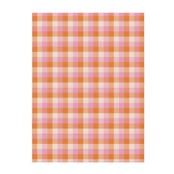 Throw Blanket for Couch Sofa and Bed, Orange Purple Square Plaid Super Soft Plush Throw Blanket, Fuzzy Cuteness Comfy Warm Washable Flannel Blanket & Throws for All Season 40"x30"