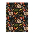 thumbnail image 1 of Throw Blanket for Couch Sofa and Bed, Owl And Leaves Super Soft Plush Throw Blanket, Fuzzy Cuteness Comfy Warm Washable Flannel Blanket & Throws for All Season 40"x30", 1 of 5