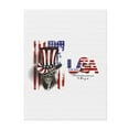 thumbnail image 1 of Throw Blanket for Couch Sofa and Bed, Patriotic Skull Art Super Soft Plush Throw Blanket, Fuzzy Cuteness Comfy Warm Washable Flannel Blanket & Throws for All Season 50"x40", 1 of 5