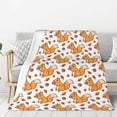 thumbnail image 1 of Throw Blanket for Couch Sofa and Bed, Playful Squirrel Autumn Super Soft Plush Throw Blanket, Fuzzy Cuteness Comfy Warm Washable Flannel Blanket & Throws for All Season 80"x60", 1 of 7