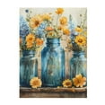 thumbnail image 1 of Throw Blanket for Couch Sofa and Bed, Rustic Blue Vase Blossoms Super Soft Plush Throw Blanket, Fuzzy Cuteness Comfy Warm Washable Flannel Blanket & Throws for All Season 60"x50", 1 of 5