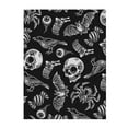 thumbnail image 1 of Throw Blanket for Couch Sofa and Bed, Skull bird bat spider Super Soft Plush Throw Blanket, Fuzzy Cuteness Comfy Warm Washable Flannel Blanket & Throws for All Season, 1 of 5