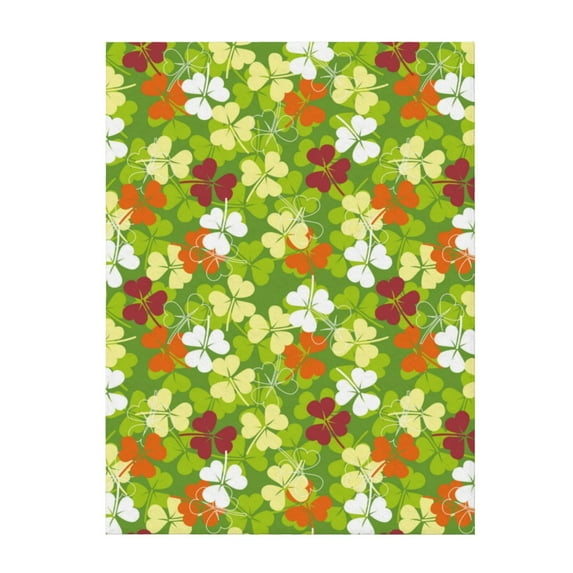 Throw Blanket for Couch Sofa and Bed, St. Patrick's Day3 Super Soft Plush Throw Blanket, Fuzzy Cuteness Comfy Warm Washable Flannel Blanket & Throws for All Season 60"x50"