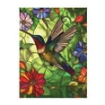 thumbnail image 1 of Throw Blanket for Couch Sofa and Bed - Stained Glass Hummingbird Art Super Soft Cozy Funny Plush Throw Blanket, Lightweight Fuzzy Comfy Warm Flannel Blanket & Throws for All Season 60"x50", 1 of 5