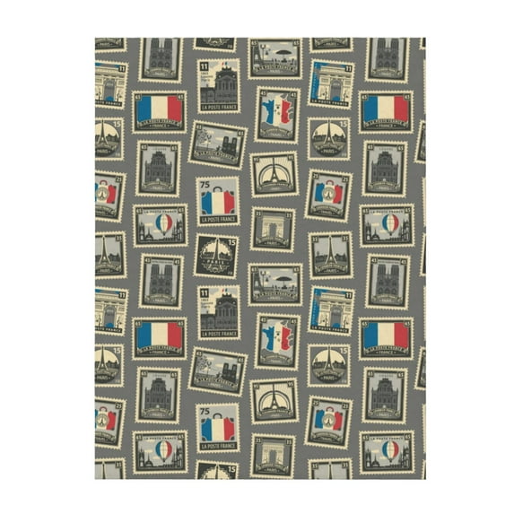 Throw Blanket for Couch Sofa and Bed, france Stamp Pattern Super Soft Plush Throw Blanket, Fuzzy Cuteness Comfy Warm Washable Flannel Blanket & Throws for All Season 80"x60"