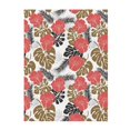 thumbnail image 1 of Throw Blanket for Couch Sofa and Bed, pink Banana leaves Super Soft Plush Throw Blanket, Fuzzy Cuteness Comfy Warm Washable Flannel Blanket & Throws for All Season 60"x50", 1 of 5