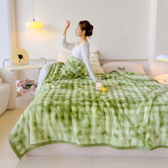 Throw Blanket For Couch,Soft Throw Blanket,Faux Fur Throw Blanket For Couch, Fuzzy Soft Plush Thick Bubble Blanket For Sofa Bedroom Living Room(70*100cm)