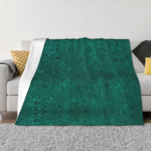 Throw Blanket for Couch - Teal Marble Soft Comfy Lightweight Cozy Warm Throw Blanket, Fuzzy Plush Flannel Blanket & Throws for Sofa and Bed All Season