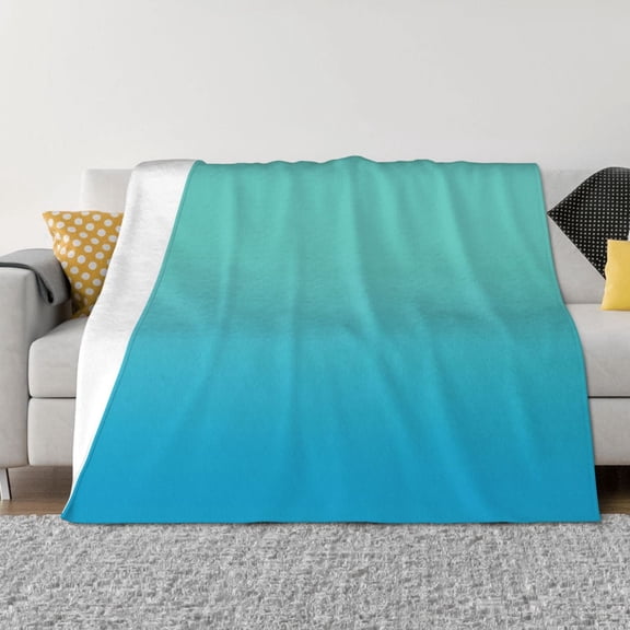 Throw Blanket for Couch - Teal Turquoise Soft Comfy Lightweight Cozy Warm Throw Blanket, Fuzzy Plush Flannel Blanket & Throws for Sofa and Bed All Season