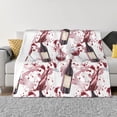 thumbnail image 1 of Throw Blanket for Couch - Watercolor Wine Soft Comfy Lightweight Cozy Warm Throw Blanket, Fuzzy Plush Flannel Blanket & Throws for Sofa and Bed All Season, 1 of 8