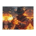 thumbnail image 1 of Throw Blanket for Couch, Western Fire Cowboy Super Soft Fuzzy Comfy Warm Throw Blanket, Cuteness Lightweight Cozy Plush Flannel Blanket & Throws for Sofa and Bed All Season, 1 of 5
