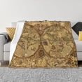 thumbnail image 1 of Throw Blanket for Couch - World Map1 (2) Soft Comfy Lightweight Cozy Warm Throw Blanket, Fuzzy Plush Flannel Blanket & Throws for Sofa and Bed All Season, 1 of 8