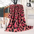 thumbnail image 1 of Throw Blanket Cow Print 50x60 Inches - Fleece Blankets Soft Warm for Bedroom Couch Sofa Gifts Black Brown Family Leopard Blankets, 1 of 5