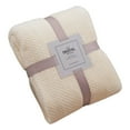 thumbnail image 1 of Throw Blanket - Dienrx Fuzzy Fleece Throw Blanket, 40X60 Inch Soft Plush Blanket for Couch, Bed, Stroller & Travel, Machine Washable Lightweight Blanket, Neutral Solid Color for All Seasons, 1 of 9