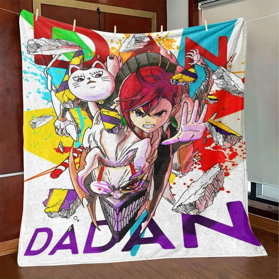 Throw Blanket,Flannel Anime Dandadan Pattern Plush Shawl Blanket, Soft Comfort Home Sofa Decor Flannel for All Seasons