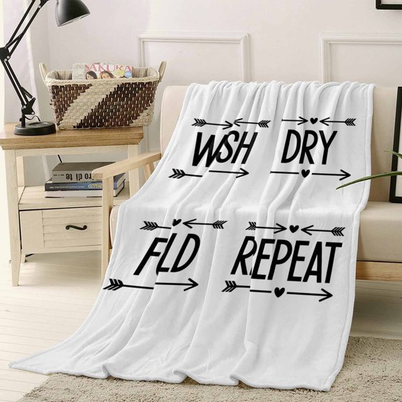 Throw Blanket Fleece Throw Blanket 40x50in, Abstract Arrows Wash and Dry Soft Lightweight Bed Blankets Laundry Art Quote Fuzzy Couch Blankets for All Season