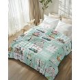 thumbnail image 1 of Throw Blanket Fleece Throw Blanket 50x80in, Rabbit Easter Egg Gnome Teal Buffalo Grid Soft Lightweight Bed Blankets Farm Truck Spring Butterfly Fuzzy Couch Blankets for All Season, 1 of 9