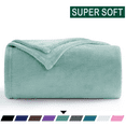 thumbnail image 1 of Throw Blanket, Fuzzy & Plush Warm Fleece Blanket, King Size Gray Green Blankets for Couch Beds, Washable Soft Blankets for Women, 108" x 90", 1 of 8