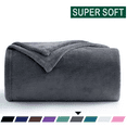 thumbnail image 1 of Throw Blanket, Fuzzy & Plush Warm Fleece Blanket, Queen Size Dark Gray Blankets for Couch Beds, Washable Soft Blankets for Women, 90" x 90", 1 of 9