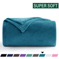 thumbnail image 1 of Throw Blanket, Fuzzy & Plush Warm Fleece Blanket, Queen Size Lake Blue Blankets for Couch Beds, Washable Soft Blankets for Women, 90" x 90", 1 of 9