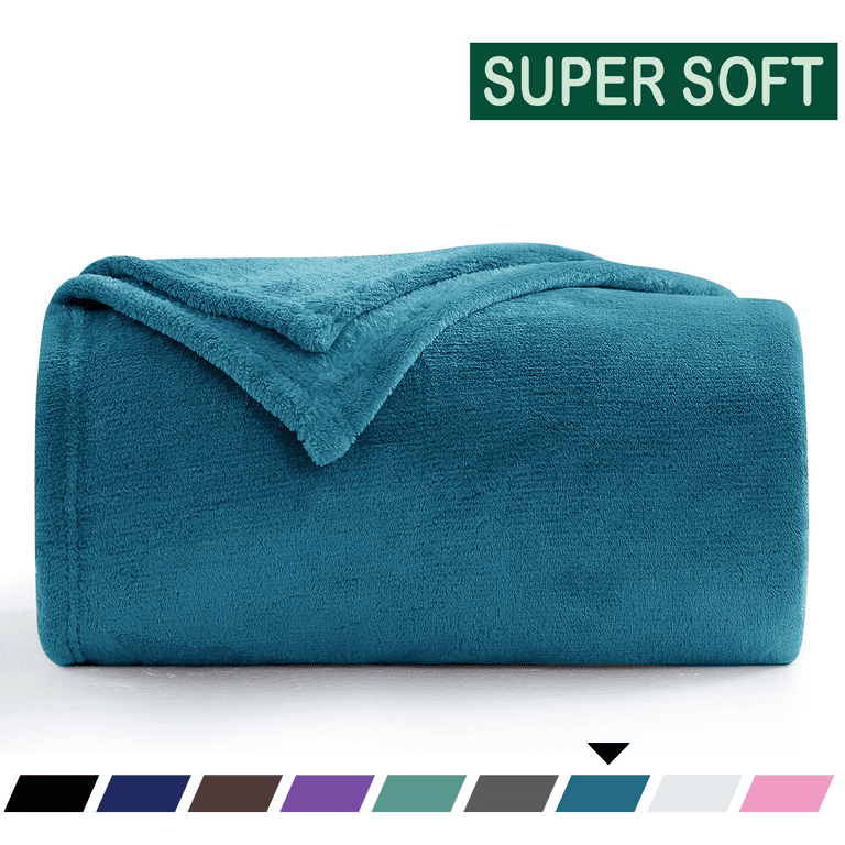 Throw Blanket Fuzzy Plush Warm Fleece Blanket Throw Size Lake Blue Blankets for Couch Beds Washable Soft Blankets for Women 50 x 60 Walmart