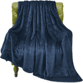 thumbnail image 1 of Evlmd Fleece Blanket, Fuzzy & Flannel Thorw Blanket, Twin Size Navy Blankets for Couch Beds, Lightweight Blanket for Travel Camping, 60" x 80", 1 of 9