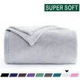 thumbnail image 1 of Throw Blanket, Fuzzy & Plush Warm Fleece Blanket, Twin Size Silver Gray Blankets for Couch Beds, Machine Washable Soft Blankets for Women, 60" x 80", 1 of 8