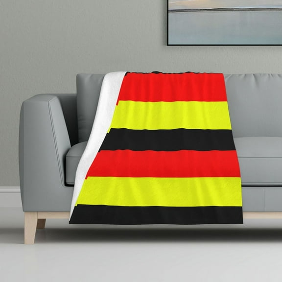 Throw Blanket German Flag Germany Flannel Blanket Soft Throw Blanket For Couch Bed All Seasons (32"X48")