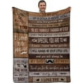 thumbnail image 1 of Throw Blanket Gifts for Dad from Daughter Son Soft Fleece Blanket Birthday Gift Father Gift Ideas Luxury Blankets for Bed Sofa and Travel 50"x60", 1 of 7