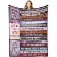 thumbnail image 1 of Throw Blanket Gifts for Mom from Daughter Son Soft Fleece Blanket Birthday Gift Mother Gift Ideas Luxury Blankets for Bed Sofa and Travel 60"X50", 1 of 6