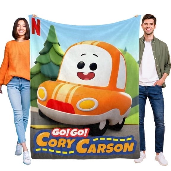 Throw Blanket Go Go Cory Carson Cartoon Blanket Soft Micro Fleece Fuzzy Blankets Thin Bed Couch Decor Adult Nap Bedroom Car All Season Birthday Gifts 40"X50"