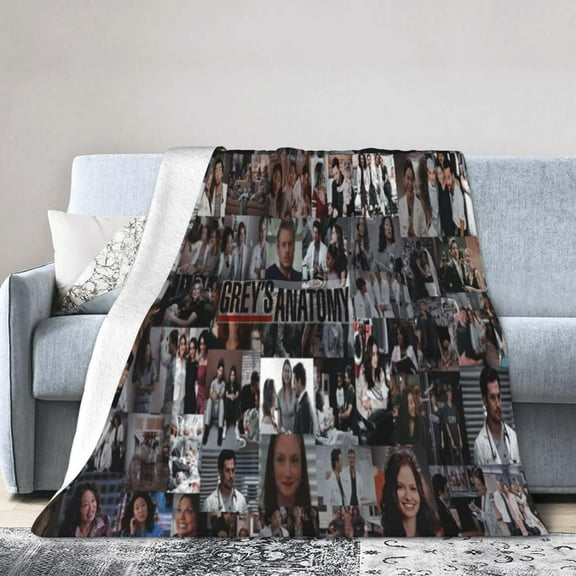 Throw Blanket Gr-e_y''s Poster Ana_to-My Super Soft Fuzzy Blanket Warm Plush Throw Blanket for Couch Bed Sofa Chair 50"x60"