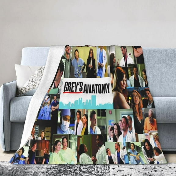 Throw Blanket Gr-e_y''s Poster Ana_to-My Super Soft Fuzzy Blanket Warm Plush Throw Blanket for Couch Bed Sofa Chair 50"x60"
