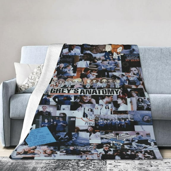 Throw Blanket Gr-e_y''s Poster Ana_to-My Super Soft Fuzzy Blanket Warm Plush Throw Blanket for Couch Bed Sofa Chair 60"x80"