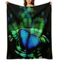 thumbnail image 1 of Throw Blanket Highend All Season Flannel Blanket for Couch Sofa Bed Butterfly Printed Lightweight Blanket，60×80inch, 1 of 5