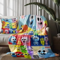 Throw Blanket and Pillowcase Set For Funny GooGoo & GaaGaa Baby Thin Bed Couch Decor Kids Adult Nap Micro Fleece Fuzzy Blankets Bedroom Car All Season Birthday Gifts 30×40 inch