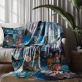 thumbnail image 1 of Throw Blanket and Pillowcase Set For Nausicaä of the Valley of the Wind Thin Bed Couch Decor Kids Adult Nap Micro Fleece Fuzzy Blankets Bedroom Car All Season Birthday Gifts 50×60 inch, 1 of 5