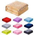 thumbnail image 1 of Throw Blanket Qwtwty Super Soft Warm Solid Warm Micro Plush Fleece Blanket Throw Rug Sofa Bedding 70x100cm, 1 of 4