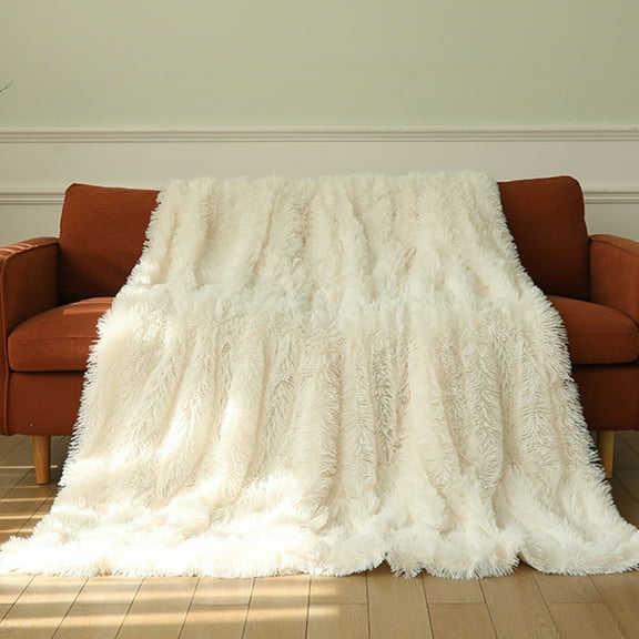 Throw Blanket Sofa Cover, Velvet Flannel, All-season Lightweight Warmth, Soft Polyester Fiber, Decorative Couch Accent, Easy Care Machine Washable, Topliu